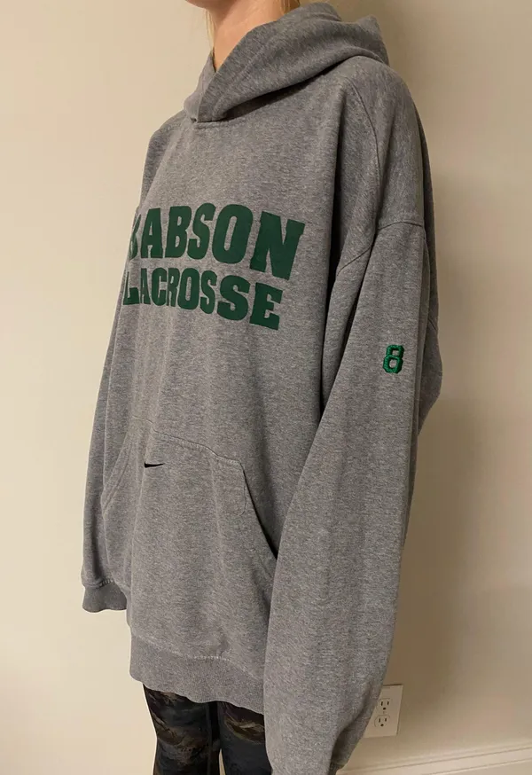 Lacrosse Hoodie Gray Size L - Image 2