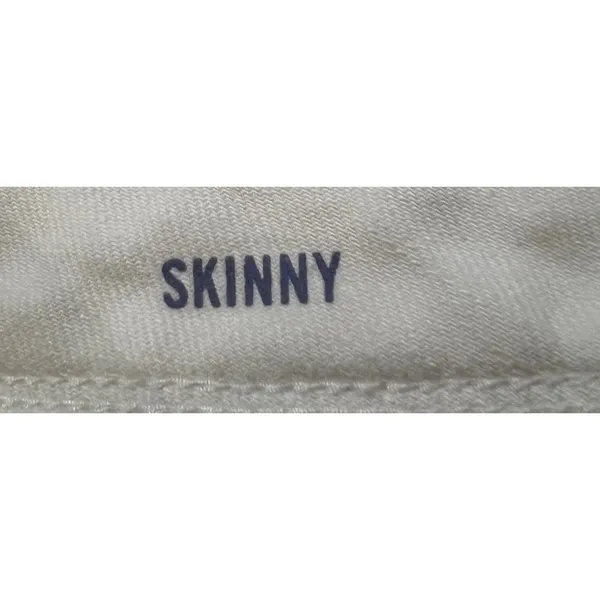 Banana‎ Republic Women's Skinny Jeans White Stretch Mid Rise Denim Size 28 - Image 8
