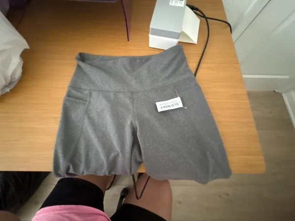 Old Navy Powersoft High-Rise Leggings, Gray Heather, Medium - Image 6