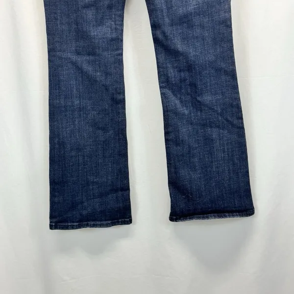 American Eagle Original Boot Jeans Women's  8 Short Bootcut Dark Wash Fade Boho - Image 7