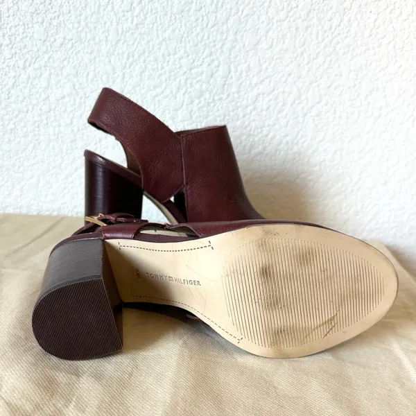 Tommy Hilfiger Leather Sling back Heels - Image 7