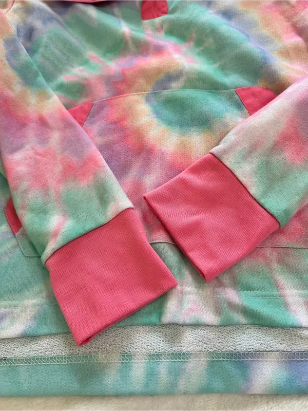 Simply Southern Pastel Tie-Dye Pullover with Pink Accents - Image 11
