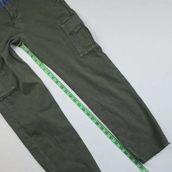 Hudson -1169 Women's Green‎ Cargo High Rise Denim Waist Trousers Pants Size 25 - Image 13