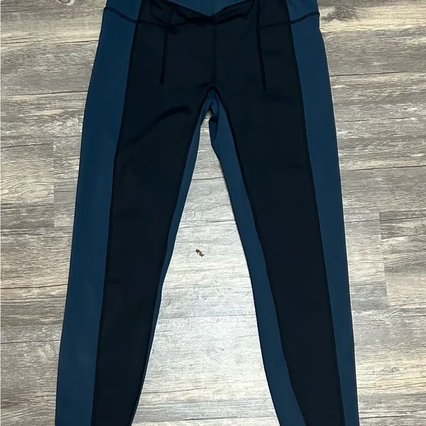 FP Movement by Free People Black and Teal Leggings Size Small - Image 6