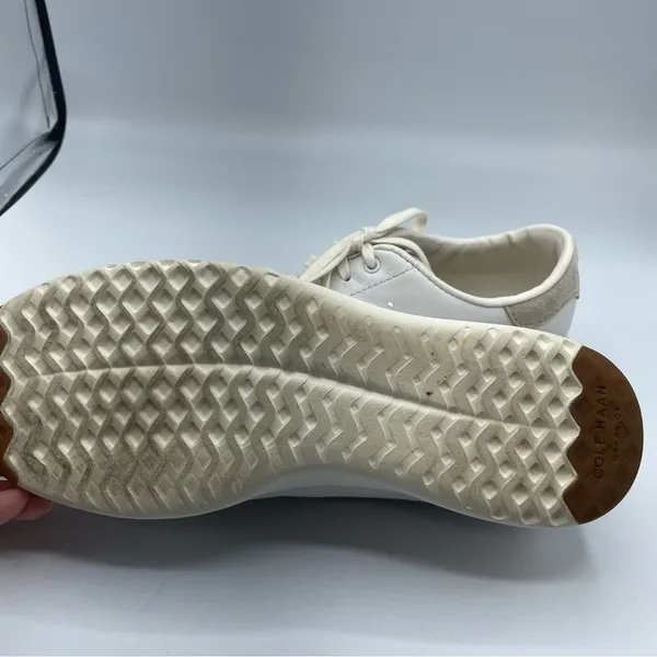 Cole Haan Grandpro White Leather Lace Up Sneakers Womens 9 Flats Shoes Classic - Image 4