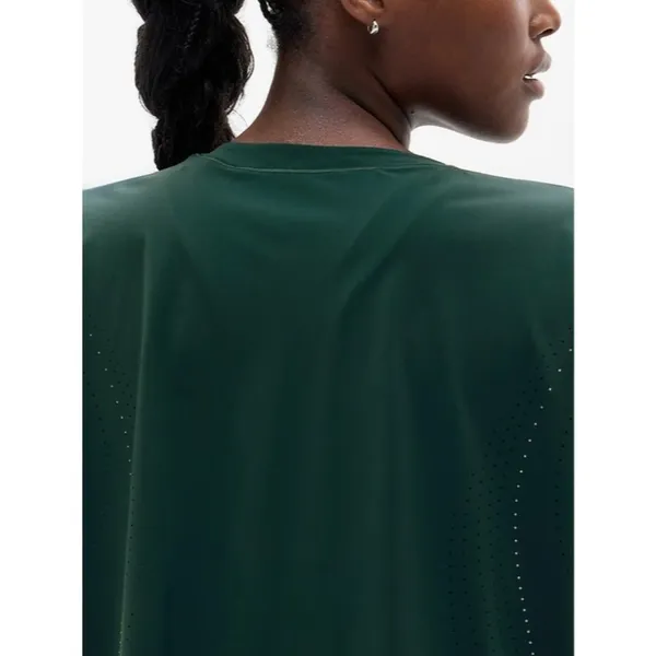 New Athleta S Ultimate Lasercut Crop Tee Pine Green Small - Image 3