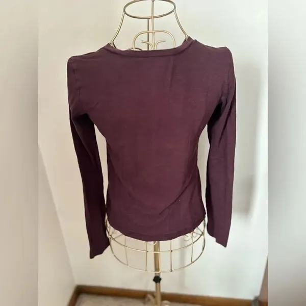 American Eagle Long Sleeve Tee Size XS Cotton Modal - Image 8