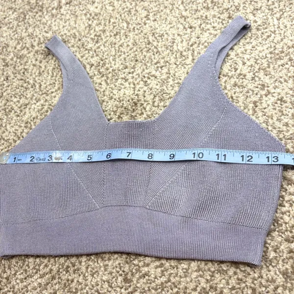 Intimately Free People Knit Two Piece Set Women L Purple Ribbed‎ Pants Lounge - Image 11