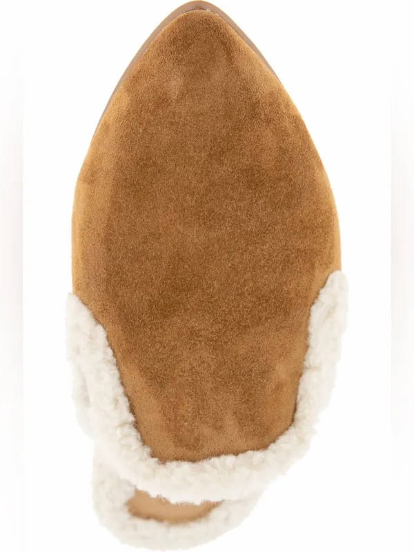 NEW Splendid Liza Pointed Toe Mule Color: Caramel Fur Slip On - Image 5