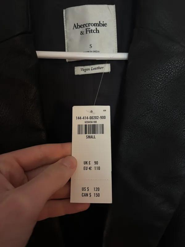 Abercrombie Vegan Leather Blazer - Image 2