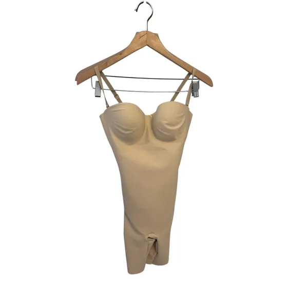 Skims Body Core - Sculpt Underwire Mid Thigh Bodysuit Small NWT Sand Authentic - Image 2