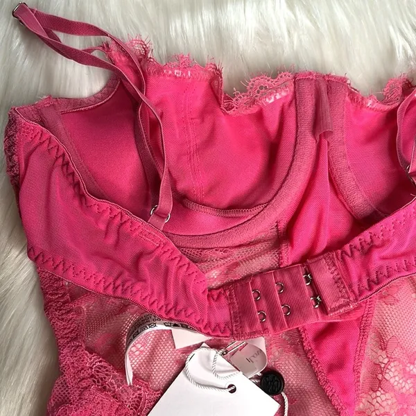 Lovers + Friends Ariella Bodysuit in Rose - Image 9