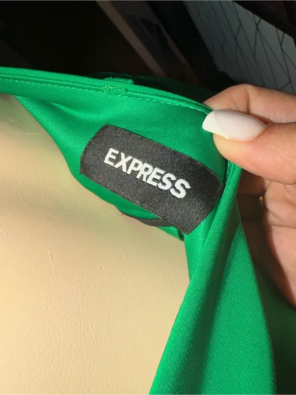 Express Cropped Ankle Trousers in Emerald Green - Image 3