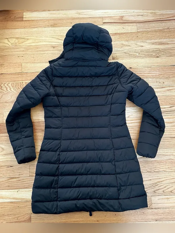 Save The Duck Women’s Long Puffer Coat Black S Plumtech - Image 15