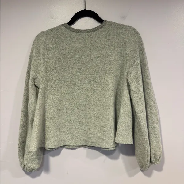 Women's Gray Inside Out style‎ Altar'd State Crop Sweater - Image 3
