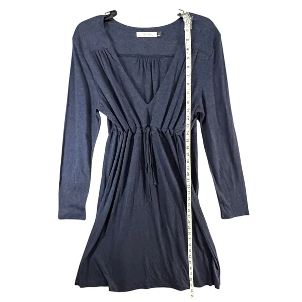 Old Navy Y2K Babydoll‎ Dress Womens L Blue Modal Blend Empire Waist Soft Stretch - Image 9