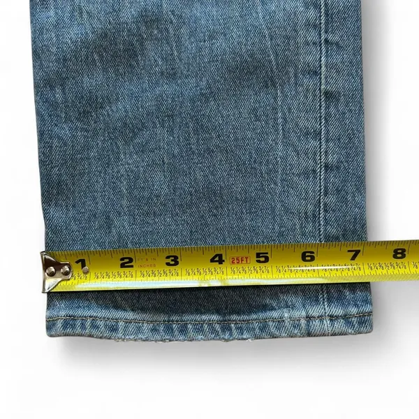 Abercrombie & Fitch blue high-waisted straight-leg jeans - Image 7