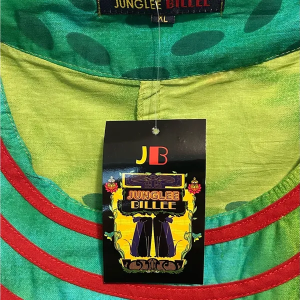 NWT XL Junglee Billee Sleeveless Boho Dress Tie Back & Pockets - Image 4