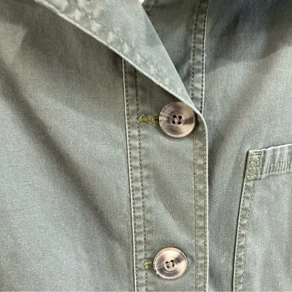 CAbi Green Utility Cotton‎ Jacket Small Minimalist Military Style Streetwear - Image 5