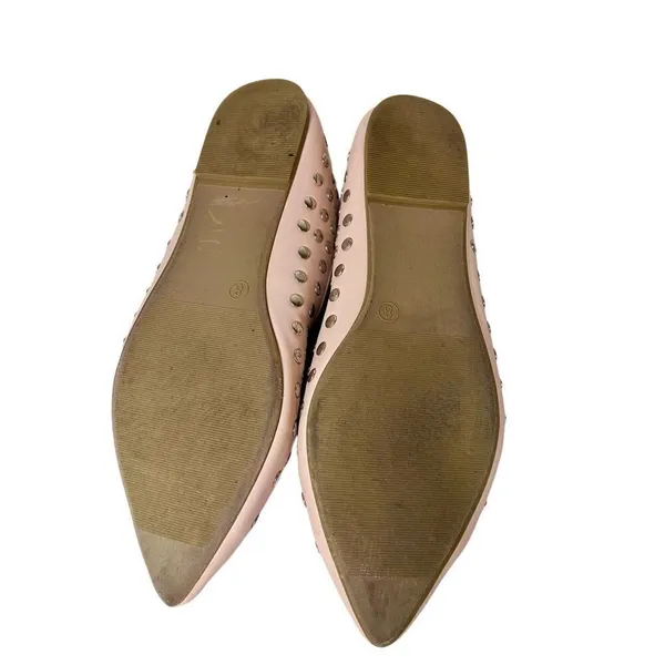 Wild Diva Blush pink Studded Pointed Toe Ballet Flats Women’s Shoes Size 8 - Image 8