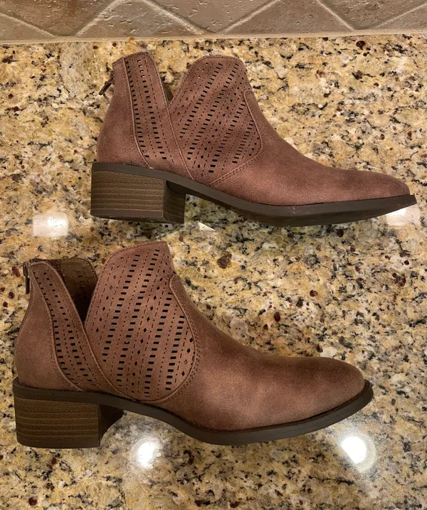 Taupe Booties - Image 2