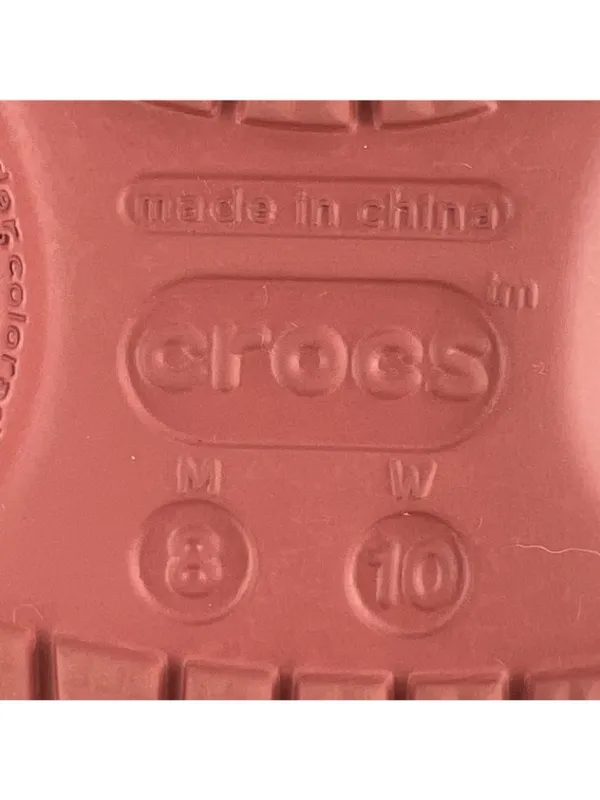 Crocs Classic Clogs Womens 10 Dark Coral Salmon Pink Slip On Comfort Shoes - Image 10