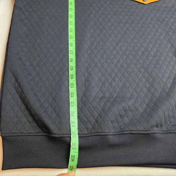 Zyia NWT Active Black‎ Quilted Snap Pocket Sweatshirt Mock Neck Pullover XXL - Image 8