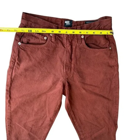 Edwin Women’s Size 26 Anderson Ankle 90’s Relaxed Pants Brown Denim Old Money‎ - Image 9