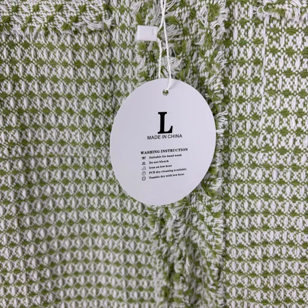 Pemhea Collection Tweed Dress Green Short Sleeve Shift Career Work Size Large - Image 5