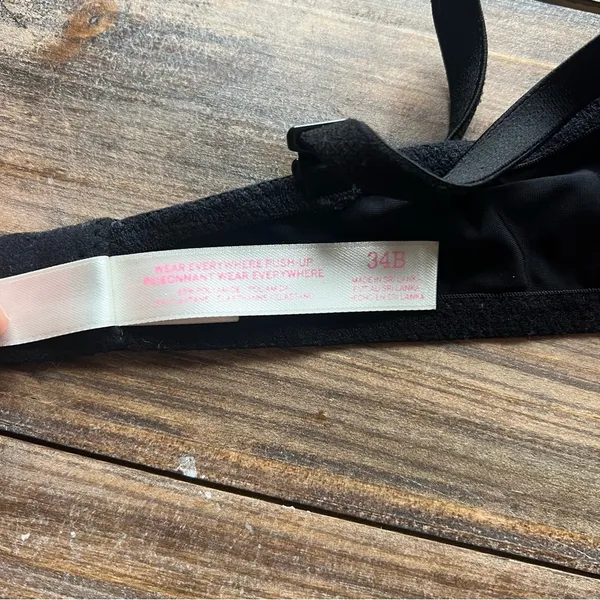 Victoria’s Secret PINK Wear Everywhere Push Up Bra Striped Size 34B - Image 7