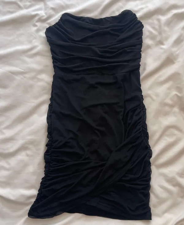 NWT Black Mesh Bodycon Dress - Image 2
