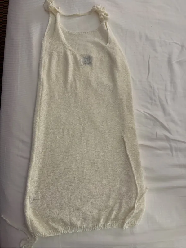 Princess Polly Cream Knit Cami with Adjustable Tie Hem - Image 2
