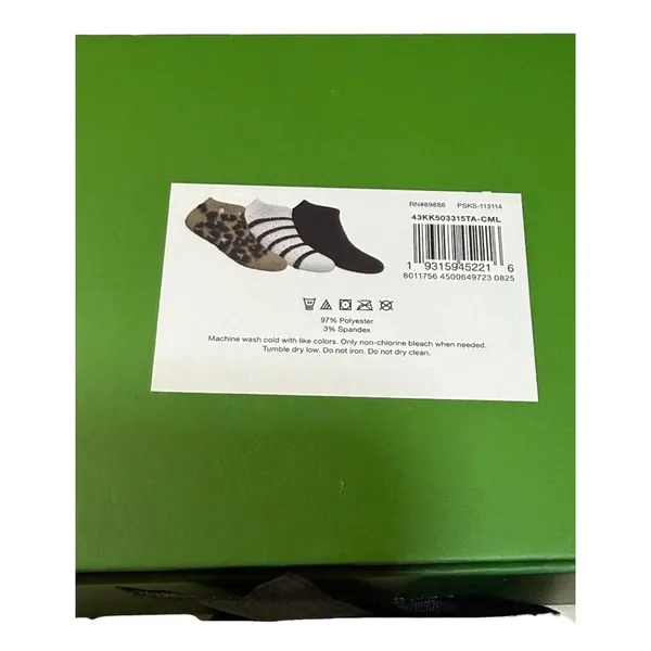 Kate Spade New York Cozy Low-Cut Socks Gift Set – 3 Pairs – NEW in Gift Box - Image 3