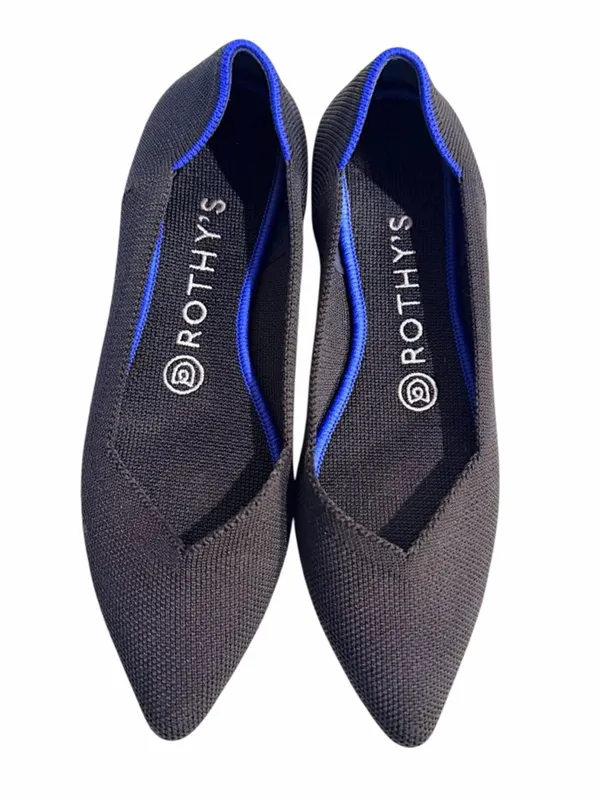 Authentic Rothy's The Point Flats Pointed Toe Flat Shoes black, Sz 6.5US(fits 6) - Image 2