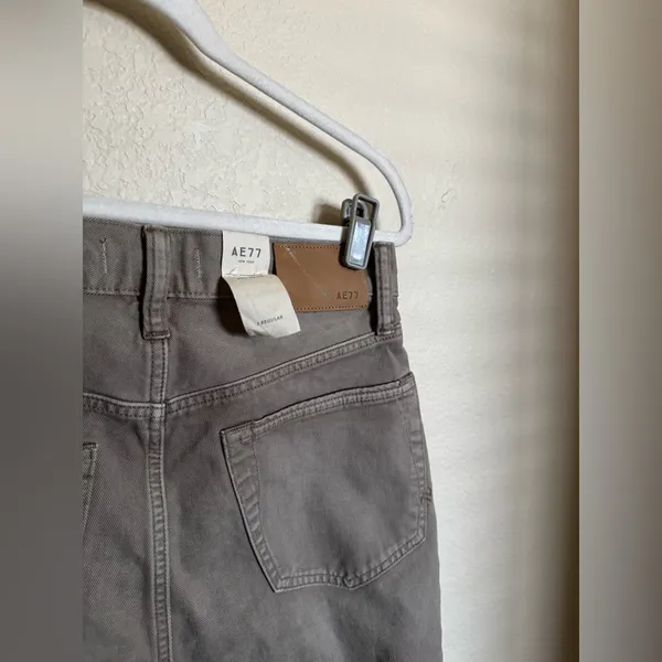 American Eagle‎ AE77 Stovepipe Jeans Size 2 Taupe NEW - Image 5