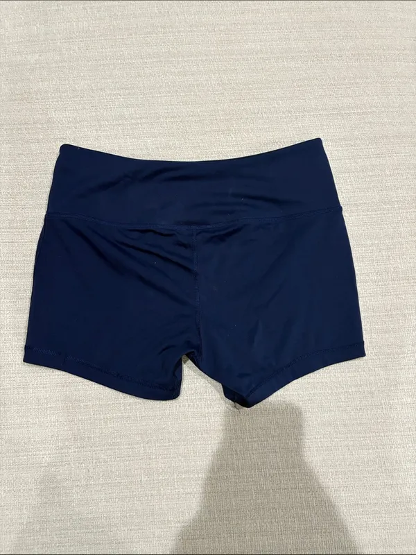 adidas Navy Women's Volleyball Spandex Shorts with Austin Junior Volleyball Logo - Image 5