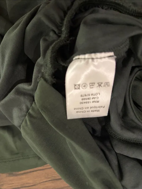 New With Tags Elan Front Slit Dark Green Midi Dress Sz S - Image 13