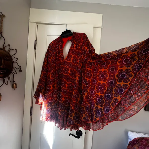 Free People (SOLD) Gabi printed Mini Dress XS - Image 4