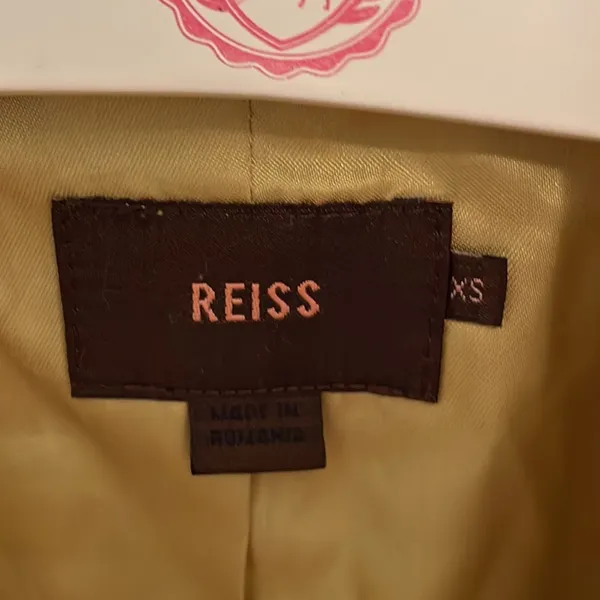 Reiss Cropped Yellow Blazer - Image 4