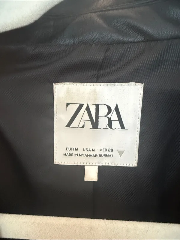 Zara Leather Blazer - Image 2