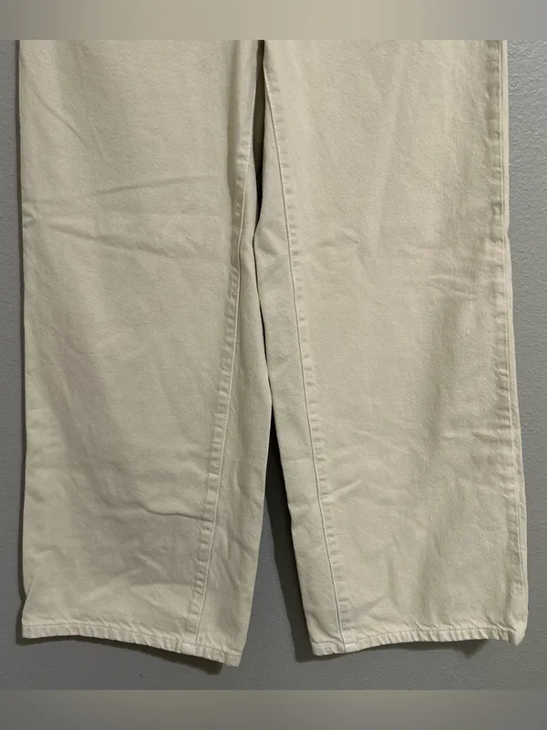 Urban Outfitters BDG Neutral Cotton High Rise Wide Leg Pants Women’s Size 27 - Image 3