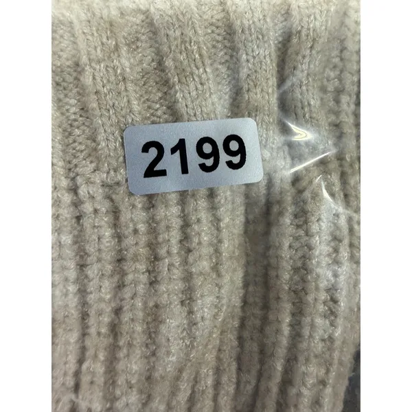 RSQ Womens Cardigan Tan Ribbed Knit Button Front Pocket Small - Image 5