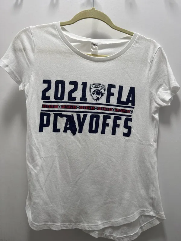 Alternative Women’s Florida Panthers 2021 FLA playoffs white cotton soft t-shirt - Image 2