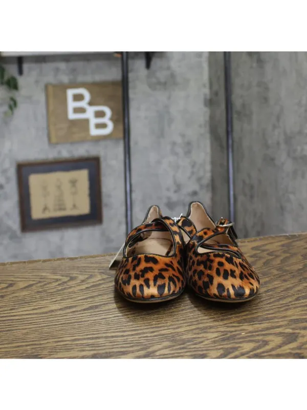 A New Day Tasmin Leopard Print Velvet Flats 94568226 Leopard Brown 6.5M - Image 3