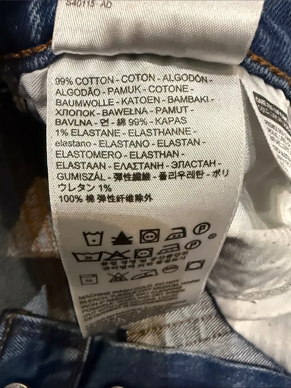 Levi’s Wedgie Straight Jeans 25 Lasting Impression Distressed Raw Hem $98 - Image 10