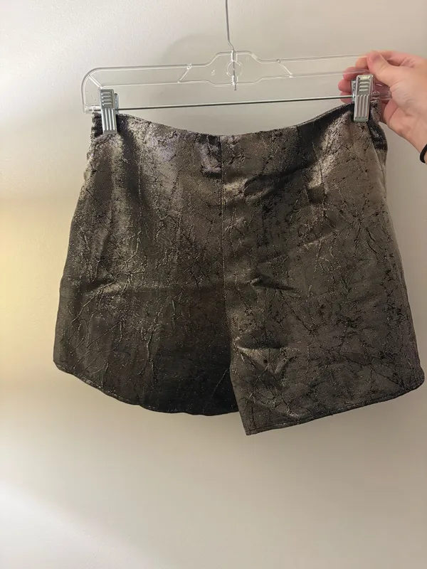 ZARA Mini Skirt XS Gold Women’s - Image 2