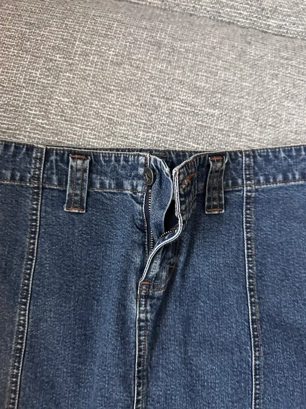 Vintage denim mini skirt - Image 4