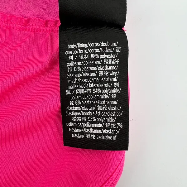 Victorias Secret PINK‎ Women S Ultimate Unlined Racerback Sports Bra Pink Mesh - Image 5