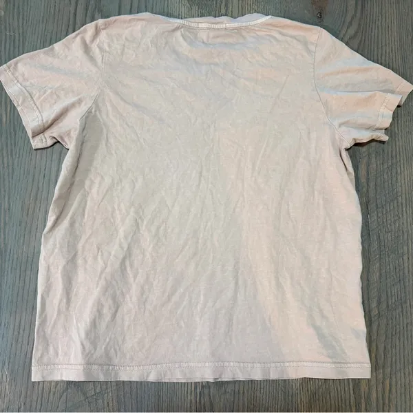 7 For All Mankind Light Pink Short Sleeve Tee - Image 3