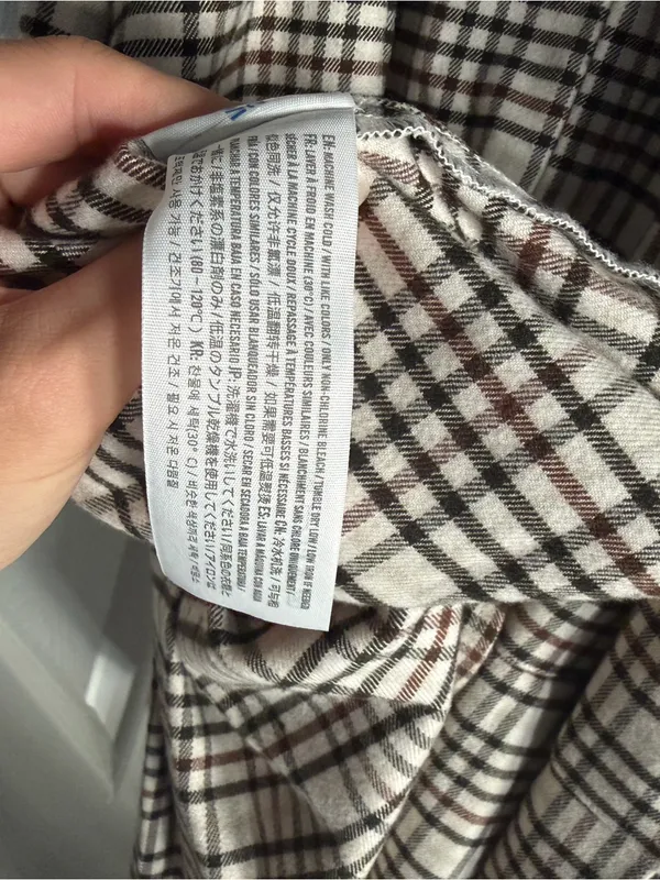 Y2K Hollister Plaid Mini Dress Y2K 90s Pleated L Preppy Academia Grunge Brown - Image 8